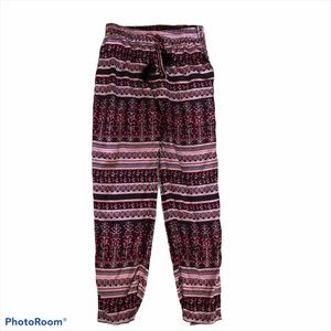 Urban Outfitters Floral Rayon Jogger Pant Boho SM